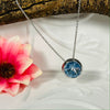 Silver & Pale Blue Necklace & Earring Set