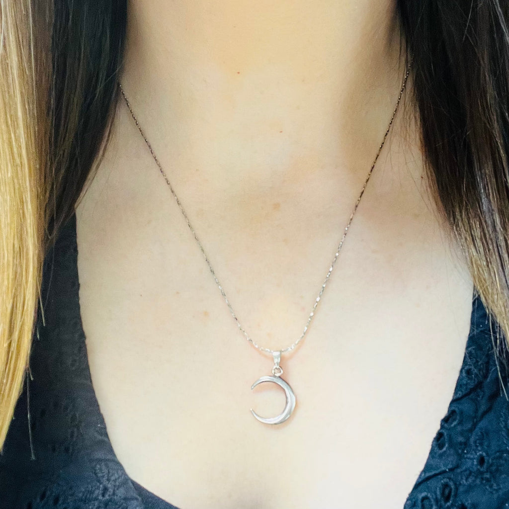 Sterling Silver Horn Necklace