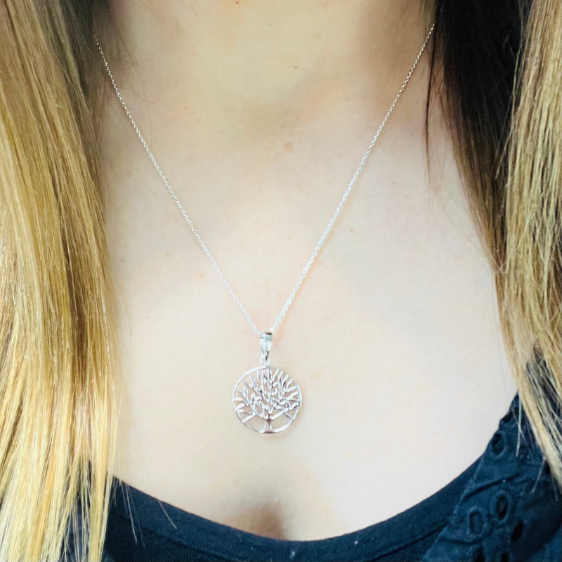 Sterling Silver Tree Of Life Necklace