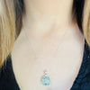 Sterling Silver Paua Shell Flower Necklace