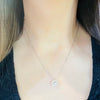 Sterling Silver Cubic Zirconia Petite Necklace