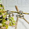 Gold & Clear Crystal Earrings