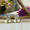 Gold & Clear Crystal Earrings