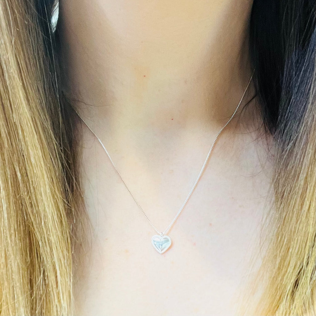Sterling Silver Tiny Heart Necklace