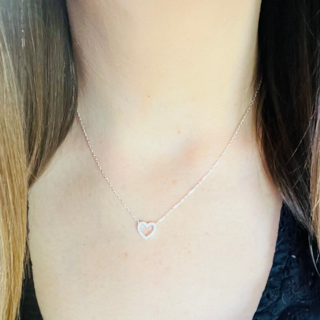 Sterling Silver Heart Necklace