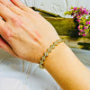Gold & Clear Crystal Bracelet
