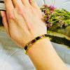 Gold Colourful Rhinestone Bangle