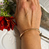 Rose Gold Roman Numeral Bangle