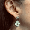 Silver Hammered Earrings