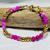 Pink & Green Beaded Necklace