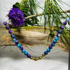 Purple & Blue Beaded Necklace