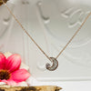 Rose Gold Moon Necklace