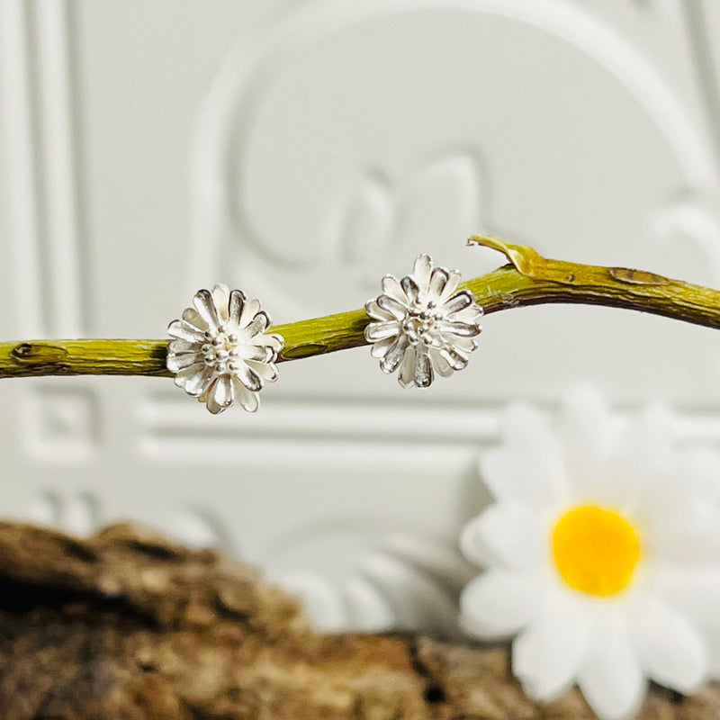 Sterling Silver Small Flower Earrings