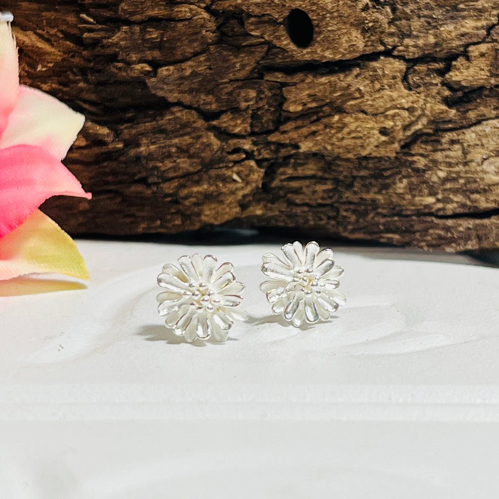 Sterling Silver Small Flower Earrings