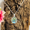 Sterling Silver Paua Shell Flower Necklace