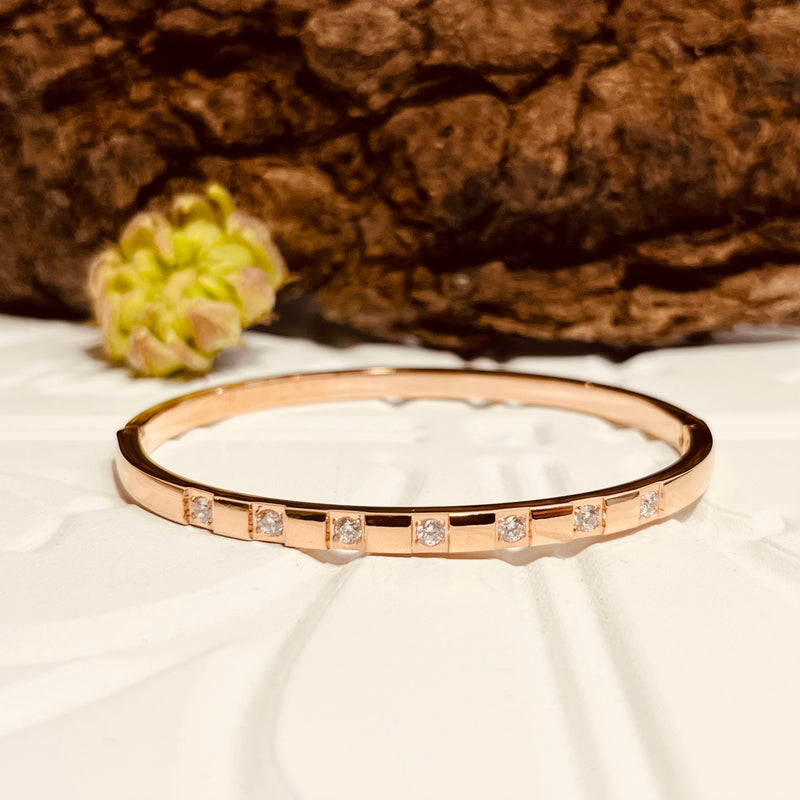 Rose Gold Elegant Crystal Bracelet