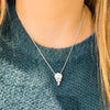 Sterling Silver & Swarovski Clear Crystal Necklace