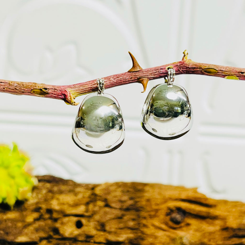 Silver Half Circle Earrings