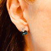 Silver & Blue Crystal Earrings