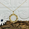 Gold Circle Ball Necklace