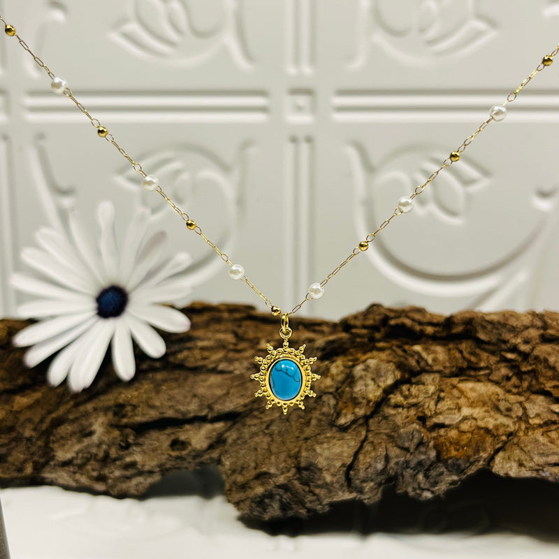 Gold & Turquoise Necklace