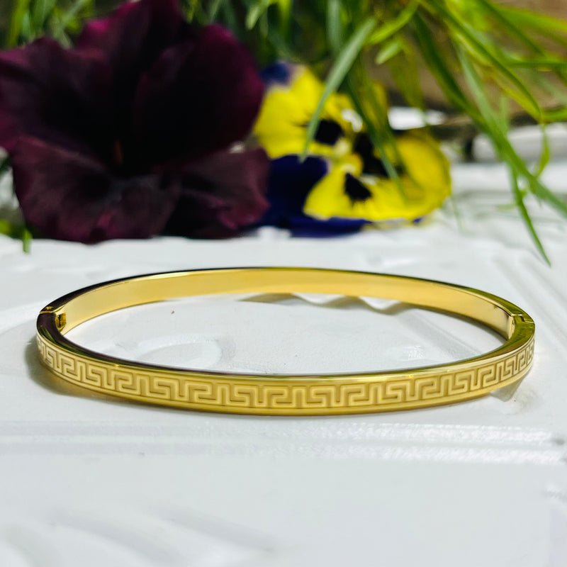 Gold Greek Key Bracelet
