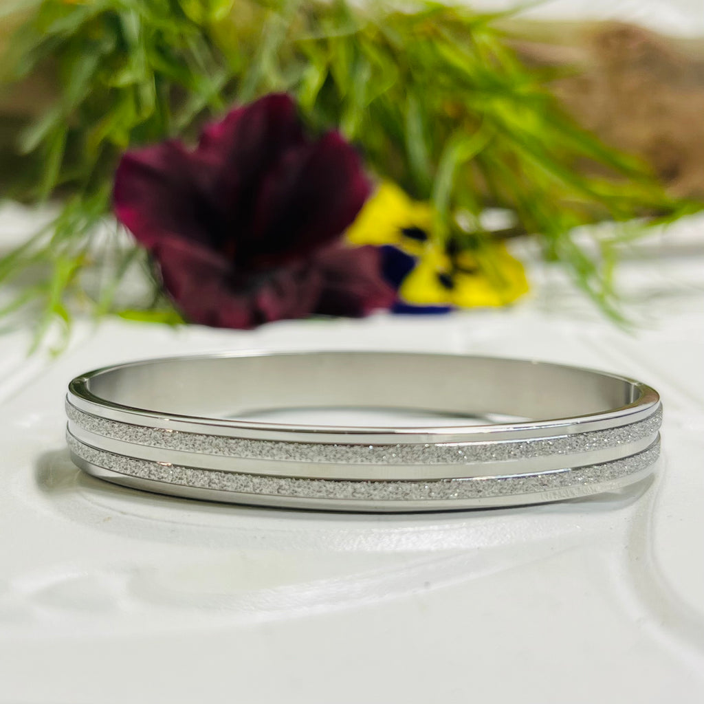 Silver Sparkly Bangle
