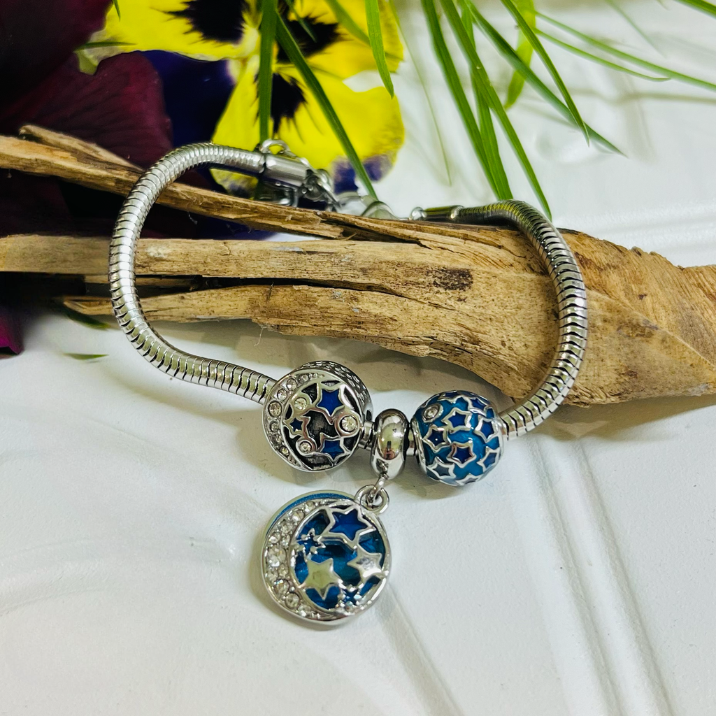 Silver & Blue Bracelet
