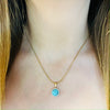 Gold & Turquoise Stone Necklace