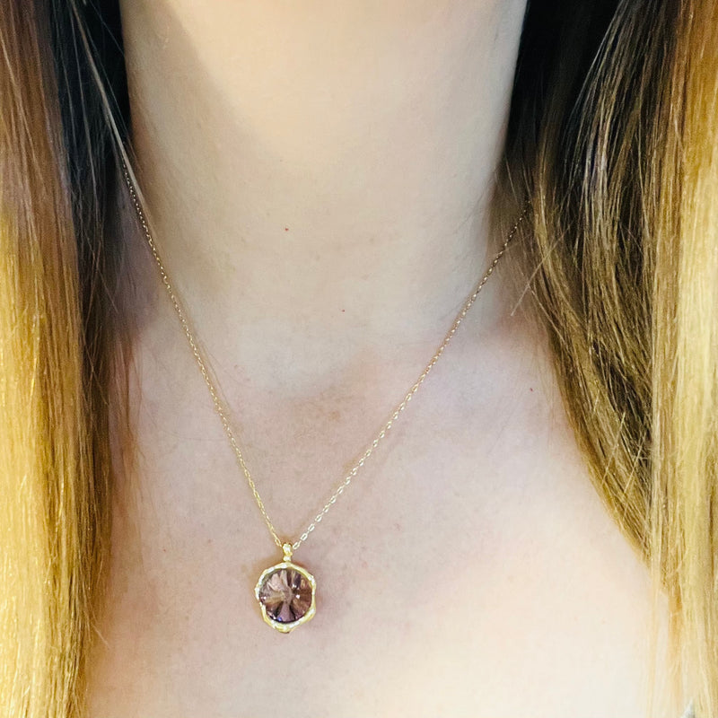 Gold & Burgundy Necklace