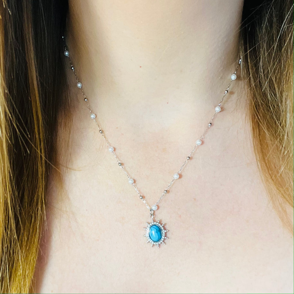 Silver & Turquoise Necklace