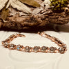 Rose Gold Clear Crystal Link Bracelet