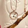 Rose Gold Clear Cubic Zirconia & Diamante Necklace
