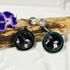 Purple & Silver Necklace & Earring Set