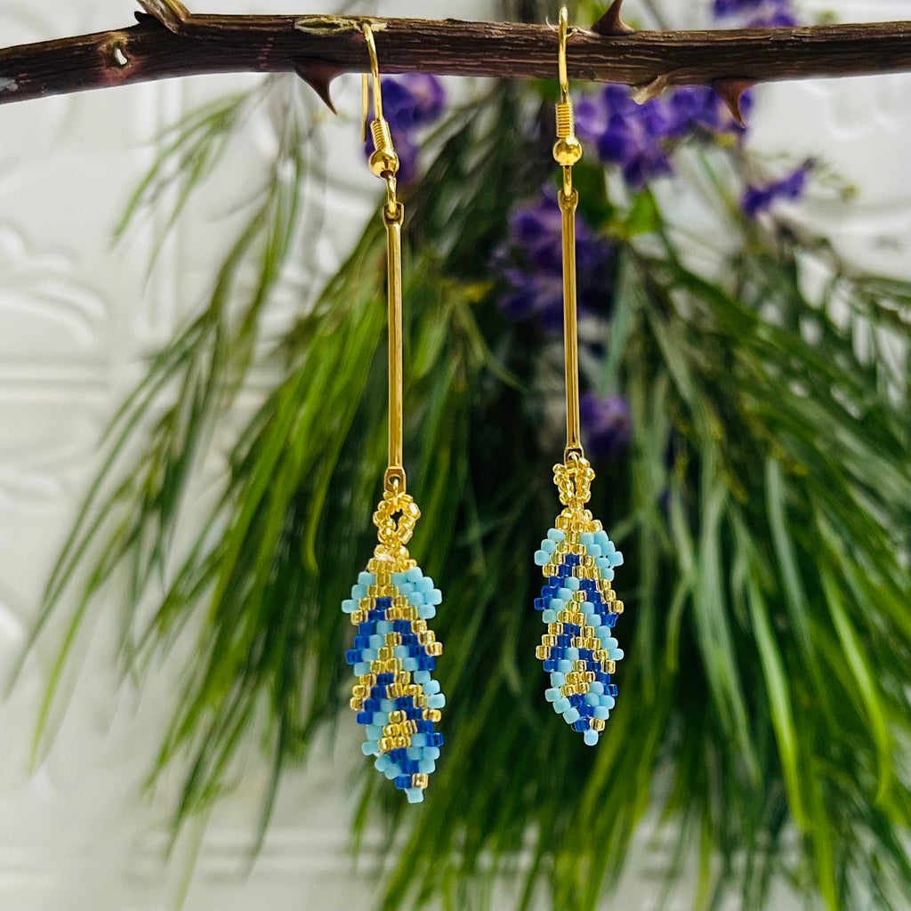 Gold Plated Drop Earrings