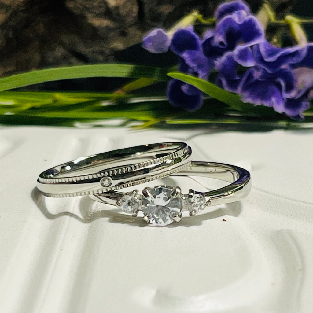 Stainless Steel Ring Duo