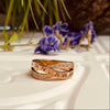 Rose Gold Plated Stainless Steel & Cubic Zirconia Ring