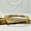 Gold Clear Crystal Bangle