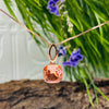 Rose Gold Platinum Plated Coral Necklace & Earring Set