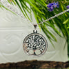Cubic Zirconia Stainless Steel Tree of Life Set