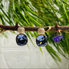 Gold & Purple Necklace & Earring Set