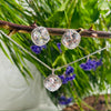 Silver Square Shaped Necklace & Earring Set