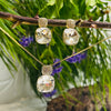 Gold & Clear Necklace & Earring Set
