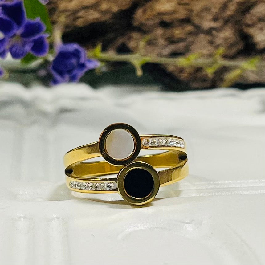 Stainless Steel Gold Ring