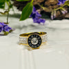 Gold Plated Cubic Zirconia Roman Numeral Ring