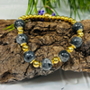 Gold Stretchy Beaded Bracelet