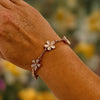 Rose Gold Flower Bracelet