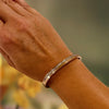 Rose Gold Clear Crystal Bangle