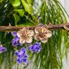 Rose Gold Flower Earrings