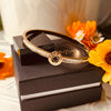 Rose Gold Plated Stainless Steel Crystal Bangle